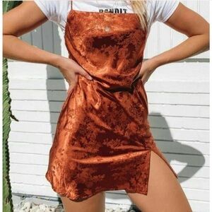 Princess Polly Princess Poly Norman Mini Dress Rust